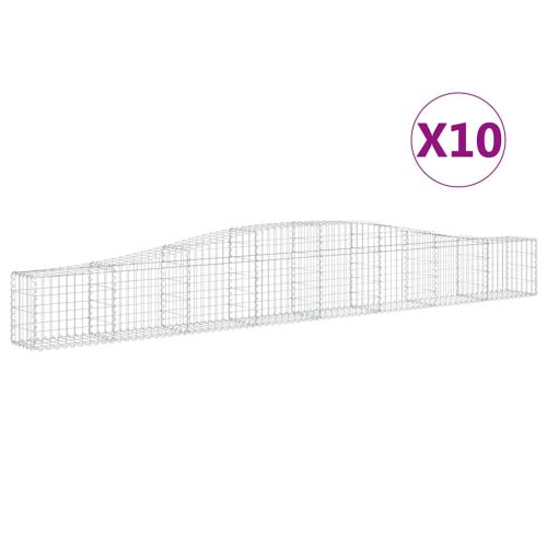 Габионни кошници арка 10 бр 400x30x40/60 см поцинковано желязо