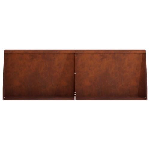 Задържащи стени 2 бр. 60 x 12 x 50 см Кортенова стомана