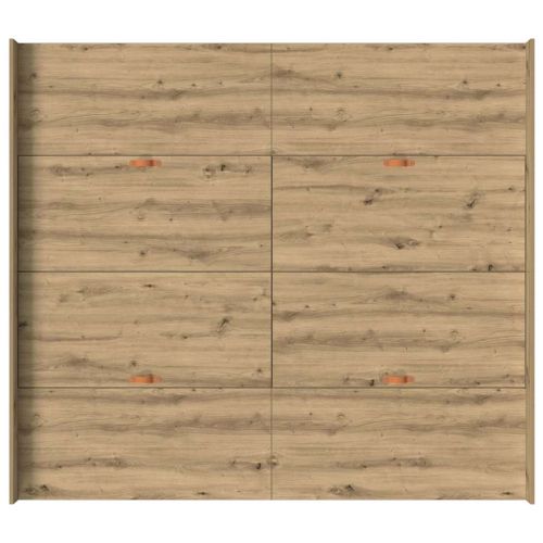 Легло с място за съхранение с чекмедже с врата Дъб 200 x 200 cm