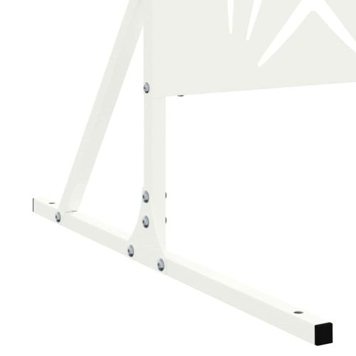 Екран за уединение 100 x 50 x 180 см Стомана Бяло