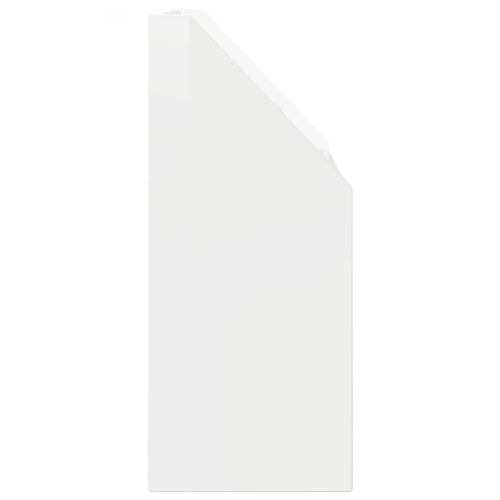 Детска рафт за книги Лъскаво бяло 72,5 x 29,5 x 69 см