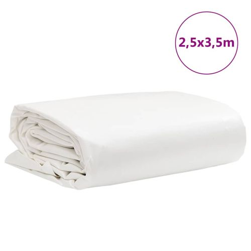 Брезент бял 2,5x3,5 м 650 г/м²