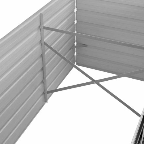 Градинска висока леха антрацит 240x80x45 см поцинкована стомана