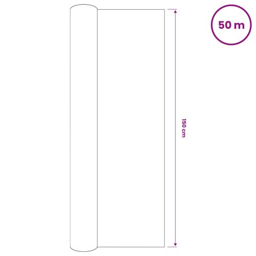 Засенчваща мрежа черна 1,5x50 м HDPE 150 г/м²