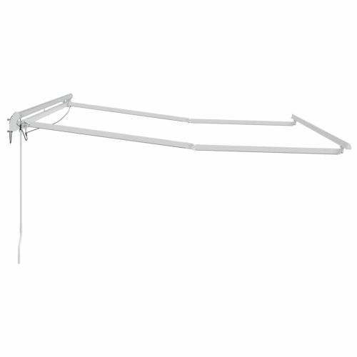 Електрическа рамка за тента с LED и сензор 3,5 x 2,5 m Бяло