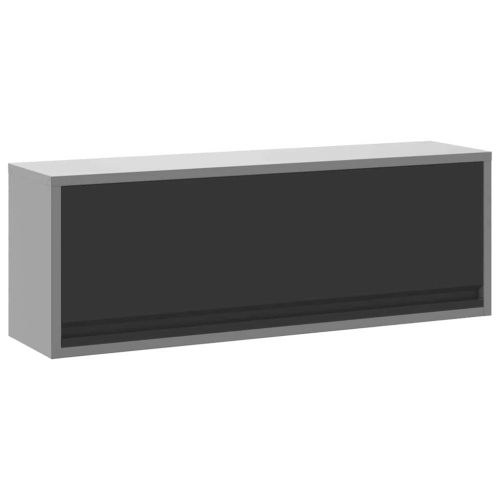 Шкаф за инструменти Черен и Сив 100 x 25 x 35 см Стомана