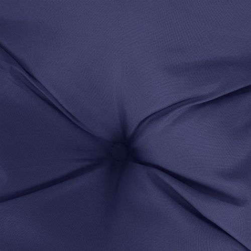 Възглавници за градински пейки 2 бр нейви син 120x50x7 см плат