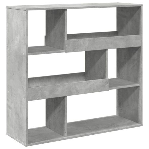 Разделител за стая бетонно сив 100x33x94,5 см инженерно дърво