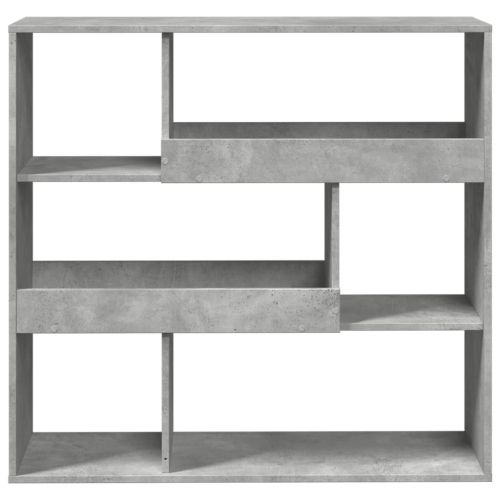 Разделител за стая бетонно сив 100x33x94,5 см инженерно дърво