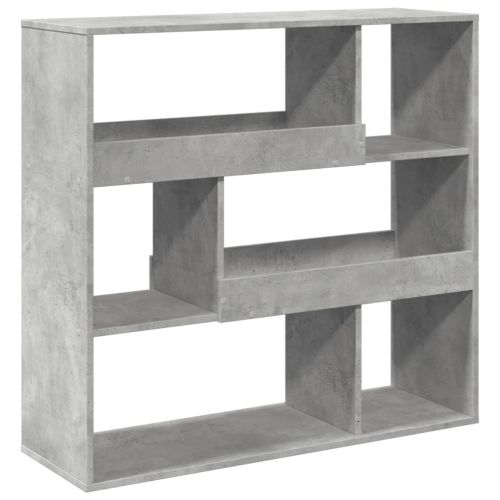 Разделител за стая бетонно сив 100x33x94,5 см инженерно дърво