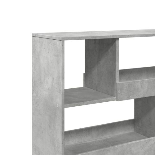 Разделител за стая бетонно сив 100x33x94,5 см инженерно дърво