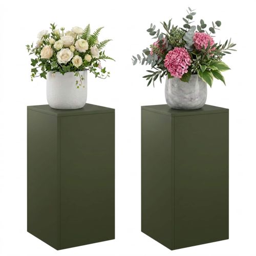 Стойка за растения 2 pcs Маслиненозелено 30 x 30 x 60 cm
