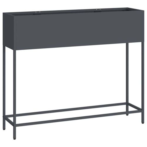 Повдигната градинска саксия Антрацит 100 x 26 x 82 см Стомана