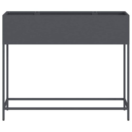 Повдигната градинска саксия Антрацит 100 x 26 x 82 см Стомана