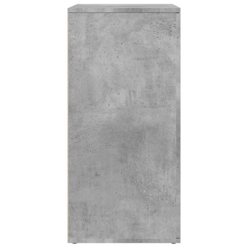 Сайдборди, 2 бр, бетонно сиви, 79x38x80 см, инженерно дърво