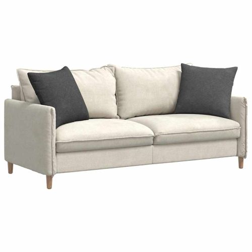 Диван възглавници 2 pcs Тъмен сив 50 x 50 cm Кордюрова тъкан