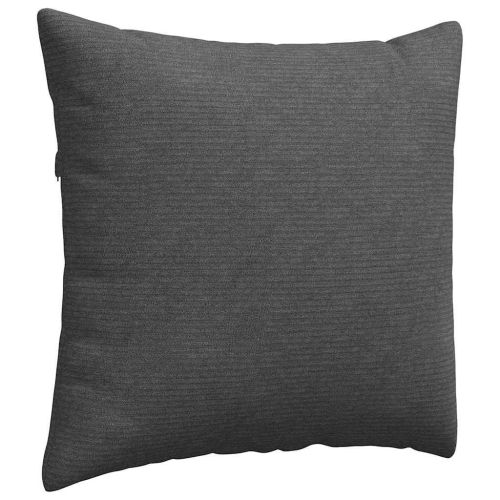 Диван възглавници 2 pcs Тъмен сив 50 x 50 cm Кордюрова тъкан
