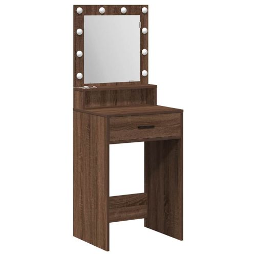 Тоалетка Кафяв дъб 50 x 41 x 135 см Инженерна дървесина