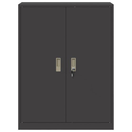 Шкаф за съхранение Черен 80 x 40 x 105 см Стомана