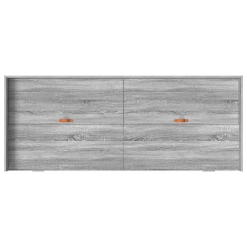 Рамка за легло Сив Сонома 100 x 200 cm Инженерна дървесина