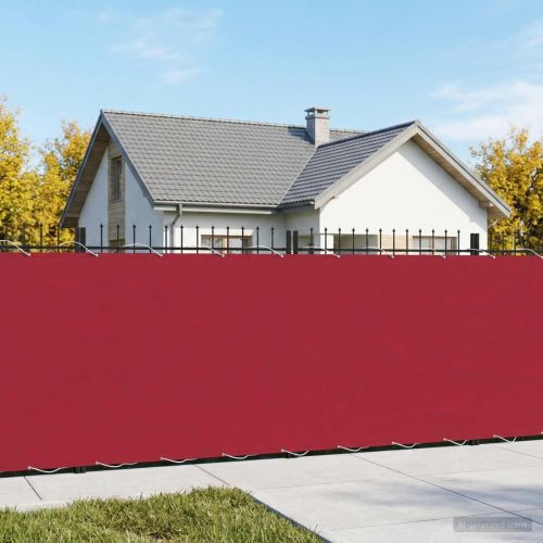 Прозорец за балкон 150 x 600 cm Тъкан с PU покритие Червено