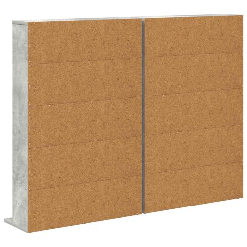 Кабинет за CD 2 бр. Бетонно сиво 65 x 23,5 x 97,5 см