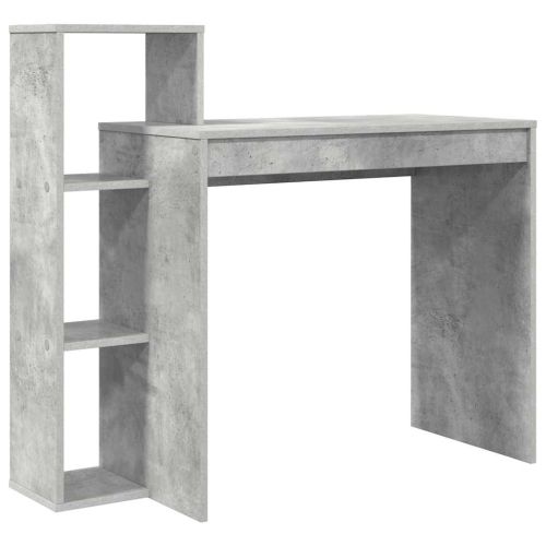 Бюро Циментено сиво Инженерна дървесина 100 x 40 x 90 cm