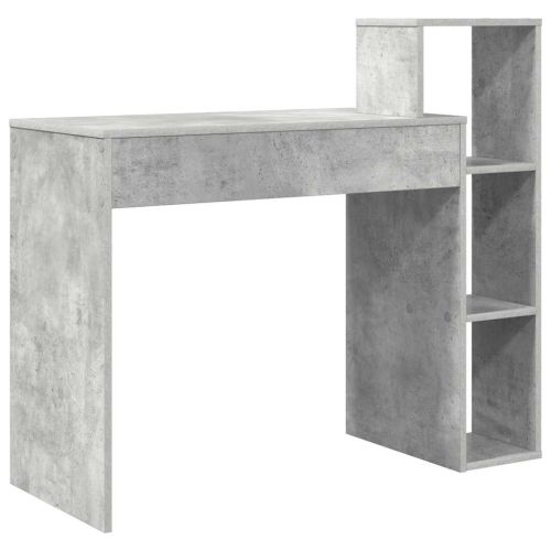 Бюро Циментено сиво Инженерна дървесина 100 x 40 x 90 cm