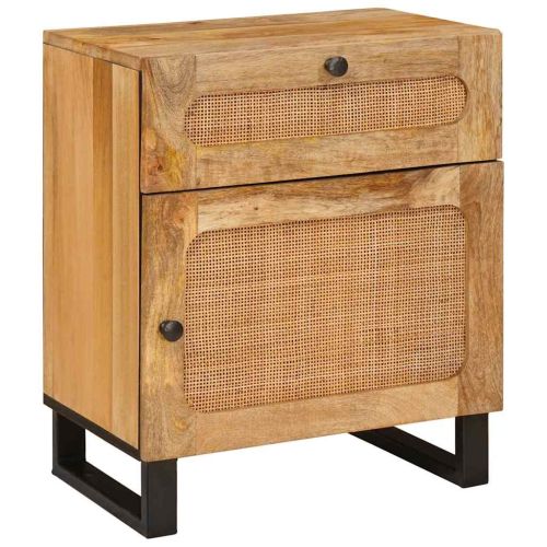 Нощен шкаф Естествен 50 x 33 x 60 см Солидно мангово дърво