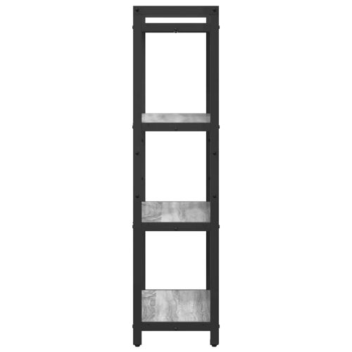 Рафт за книги 60 x 30 x 120 см Инженерна дървесина Сив сонома