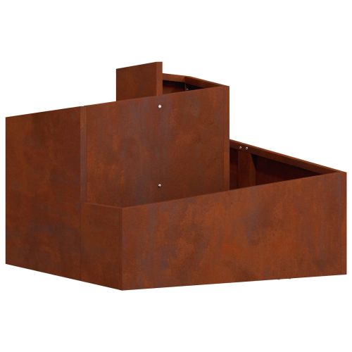 Градинска саксия Ръждясало 60 x 60 x 50 см Кортенова стомана