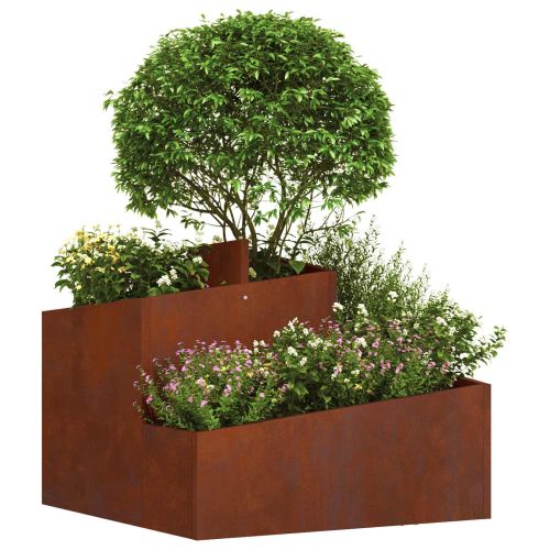 Градинска саксия Ръждясало 60 x 60 x 50 см Кортенова стомана