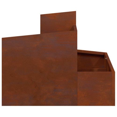 Градинска саксия Ръждясало 60 x 60 x 50 см Кортенова стомана