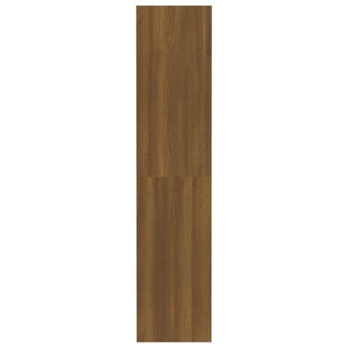 Библиотека/разделител, кафяв дъб, 80x30x135 см, инженерно дърво