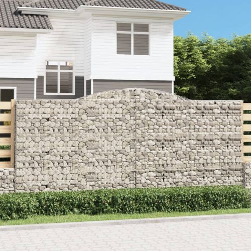 Габионни кошници арка 9 бр 400x50x180/200 см поцинковано желязо