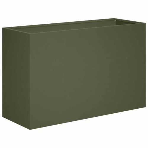 Градинска саксия Маслиненозелено 80 x 40 x 50 cm