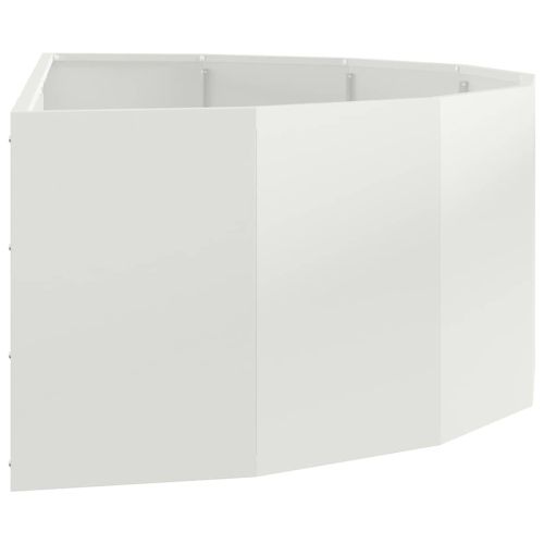 Кашпа Бяло 120 x 60 x 35 cm Стомана