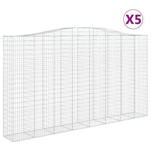 Габионни кошници арка 5 бр 400x50x220/240 см поцинковано желязо