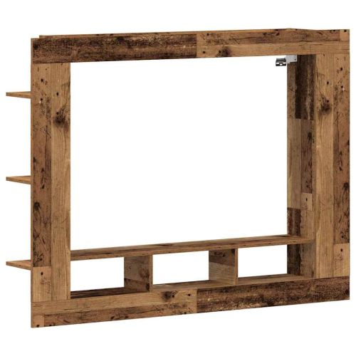 ТВ шкаф 152 x 22 x 113 см Старо дърво Инженерна дървесина