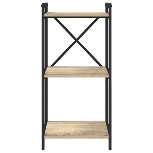 Рафт за книги 40 x 30 x 85 см Инженерна дървесина Сонома дъб