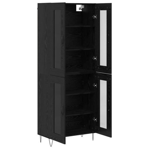 Висок шкаф Черния дъб 69,5 x 34 x 90 см Инженерна дървесина
