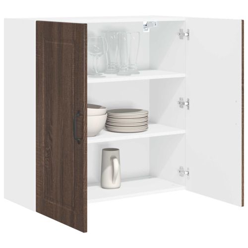 Стенен шкаф PORTO Кафяв дъб 80 x 31 x 80 см Инженерна дървесина