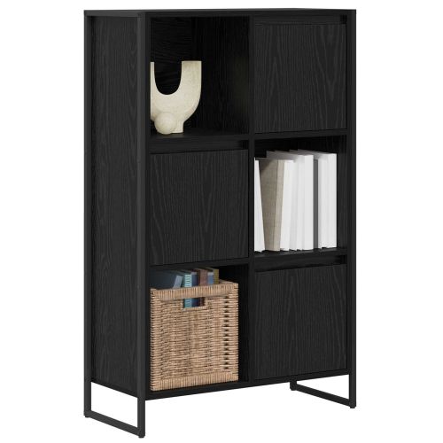 Шкаф за книги 68 x 30 x 108.5 см Инженерна дървесина Черния дъб
