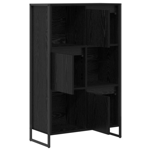 Шкаф за книги 68 x 30 x 108.5 см Инженерна дървесина Черния дъб
