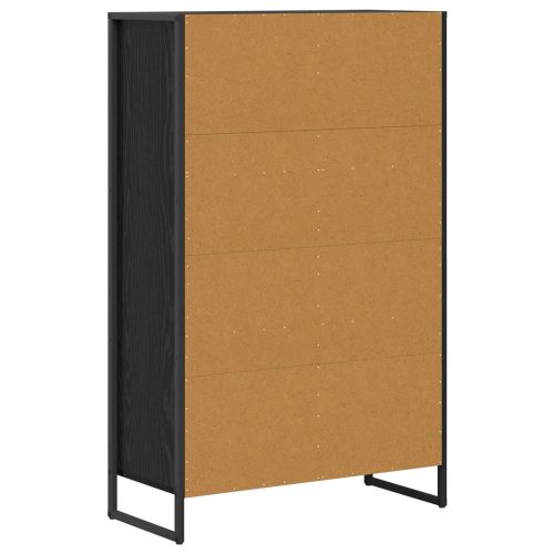 Шкаф за книги 68 x 30 x 108.5 см Инженерна дървесина Черния дъб