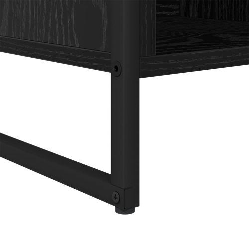 Шкаф за книги 68 x 30 x 108.5 см Инженерна дървесина Черния дъб