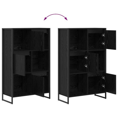 Шкаф за книги 68 x 30 x 108.5 см Инженерна дървесина Черния дъб