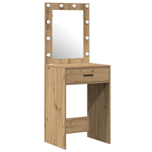 Тоалетка 2 бр. Кафяво 50 x 41 x 135 см Инженерна дървесина