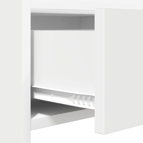 Шкаф за обувки 73,5 x 36 x 92 см Инженерна дървесина Бяло