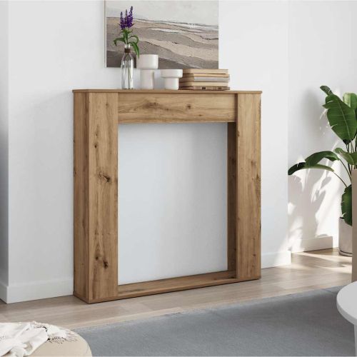 Облицовка за камина дъб артизан 100x20x100 см инженерно дърво